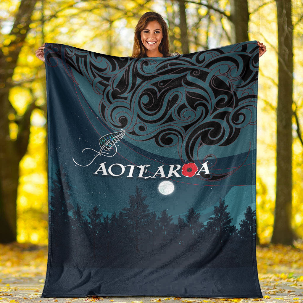 vibehoodie-blanket-new-zealand-paua-silver-fern-poppy-premium-blanket