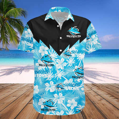cronulla-sutherland-sharks-hawaii-shirt-tropical-seamless-nrl