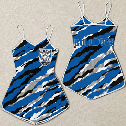 canterbury-bankstown-bulldogs-women-rompers-custom-text-nrl