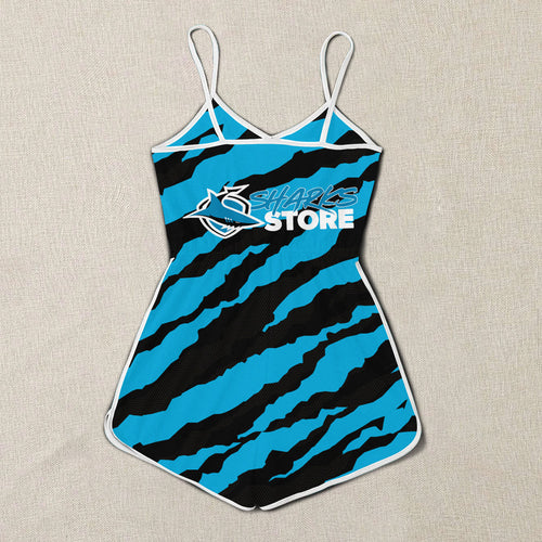 cronulla-sutherland-sharks-women-rompers-custom-text-nrl