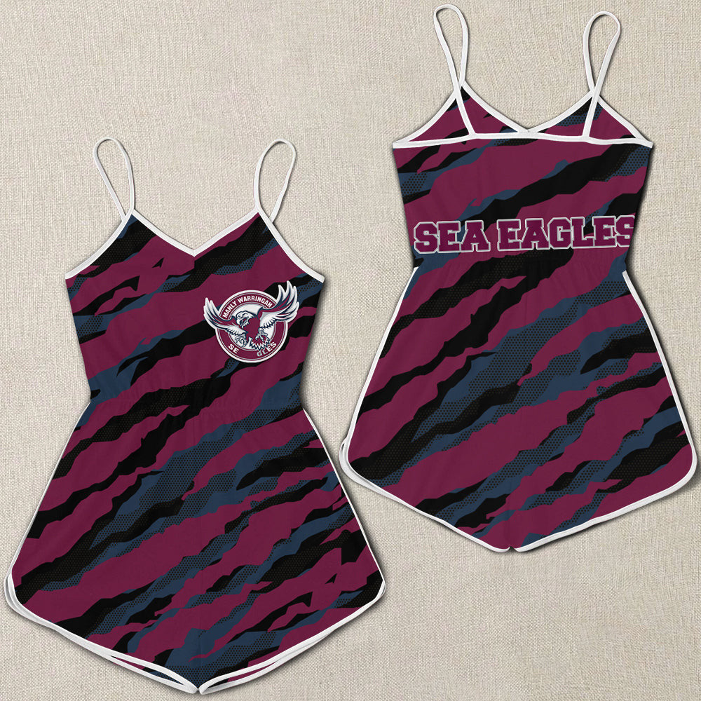 manly-warringah-sea-eagles-women-rompers-custom-text-nrl