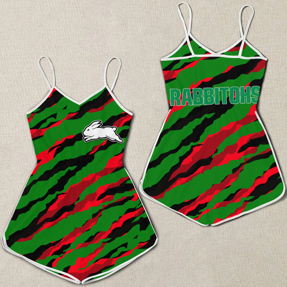 south-sydney-rabbitohs-women-rompers-custom-text-nrl
