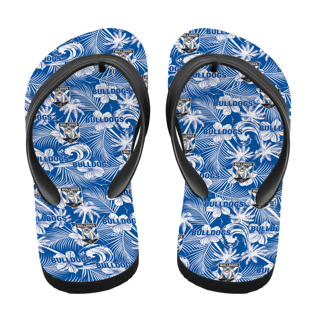 canterbury-bankstown-bulldogs-flip-flop-tropical-seamless-nrl