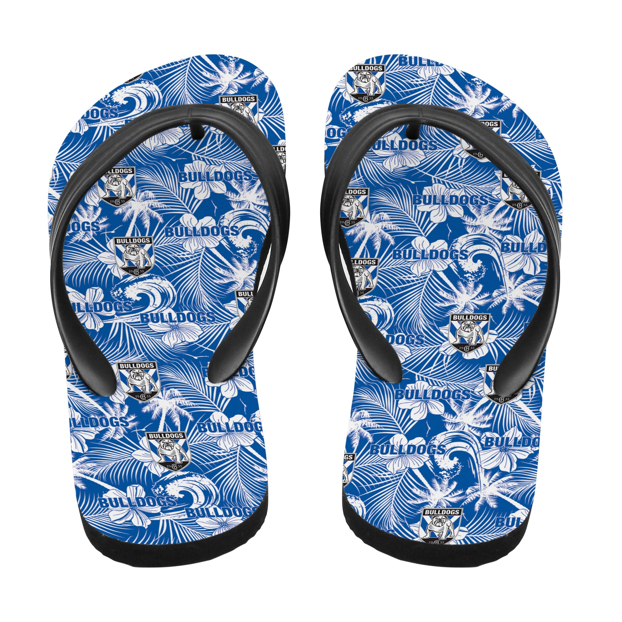 canterbury-bankstown-bulldogs-flip-flop-tropical-seamless-nrl
