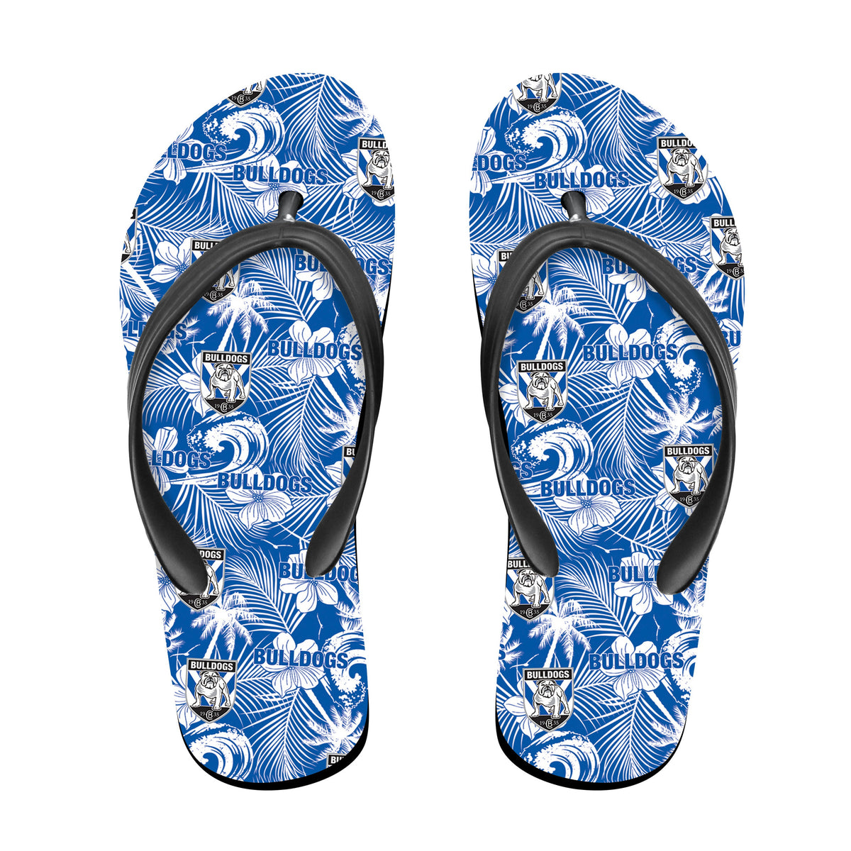 canterbury-bankstown-bulldogs-flip-flop-tropical-seamless-nrl