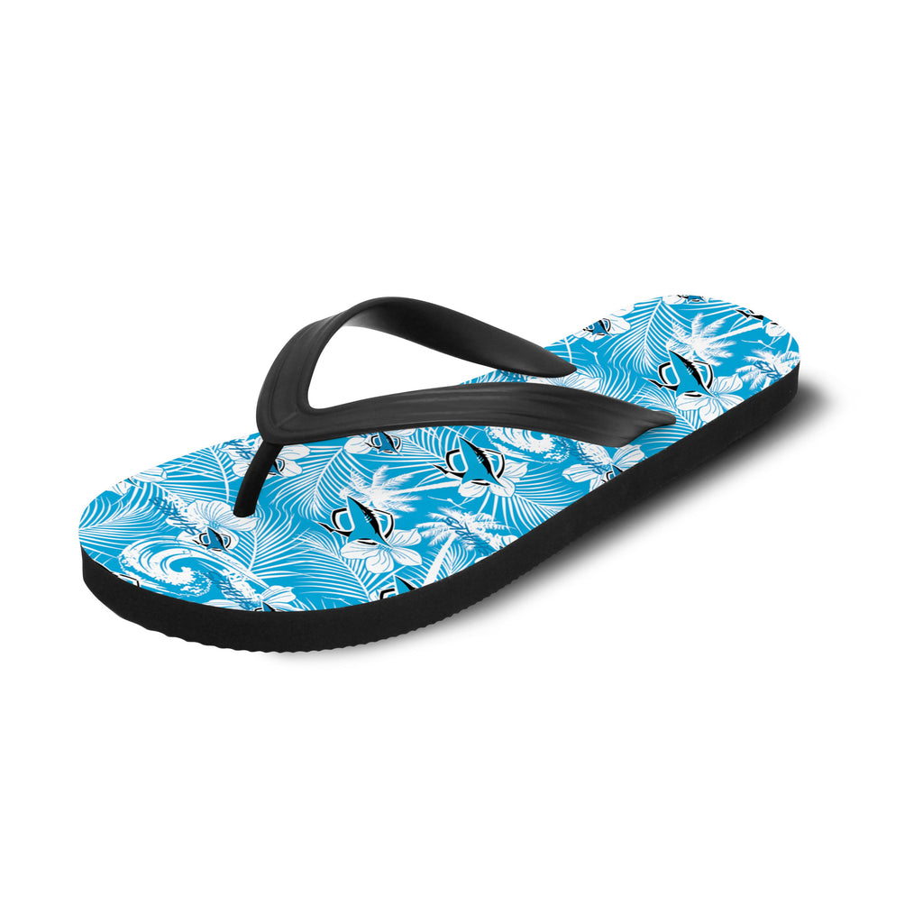 cronulla-sutherland-sharks-flip-flop-tropical-seamless-nrl