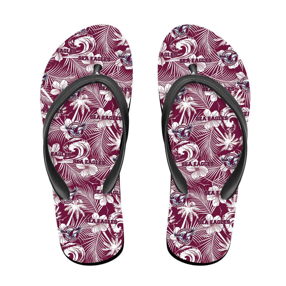 manly-warringah-sea-eagles-flip-flop-tropical-seamless-nrl