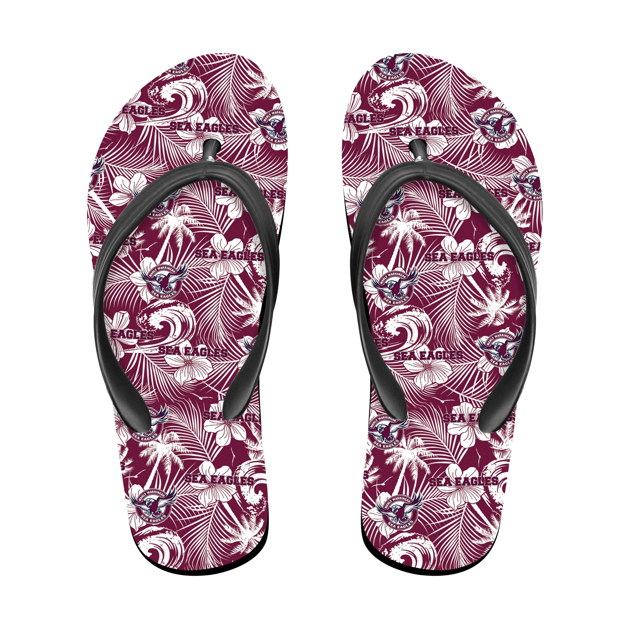 manly-warringah-sea-eagles-flip-flop-tropical-seamless-nrl