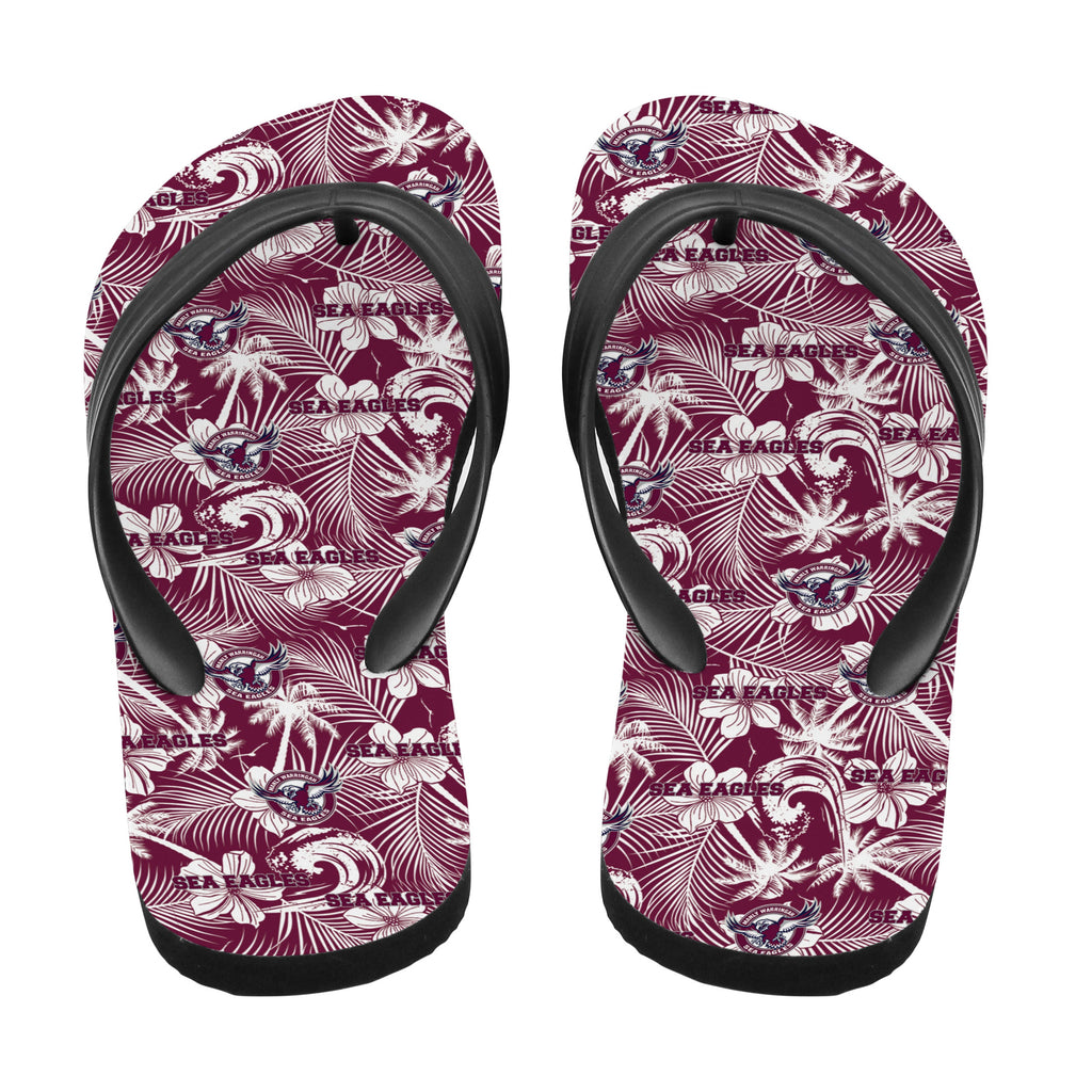 manly-warringah-sea-eagles-flip-flop-tropical-seamless-nrl