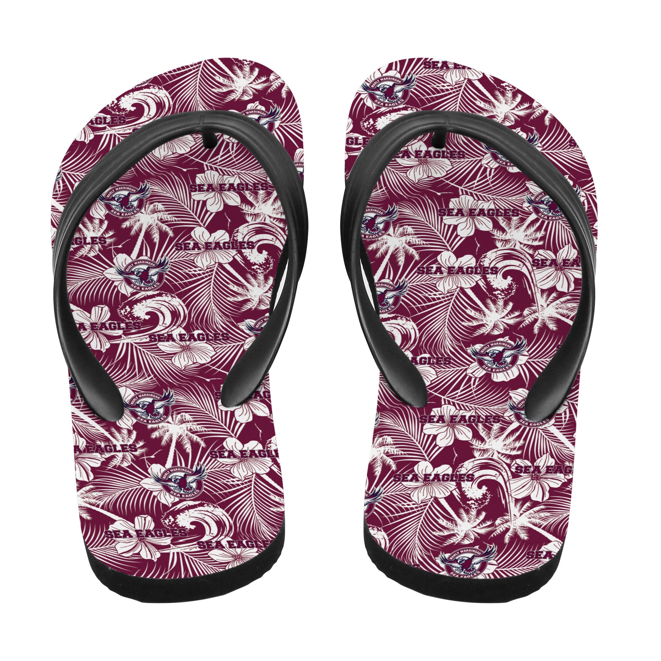 manly-warringah-sea-eagles-flip-flop-tropical-seamless-nrl