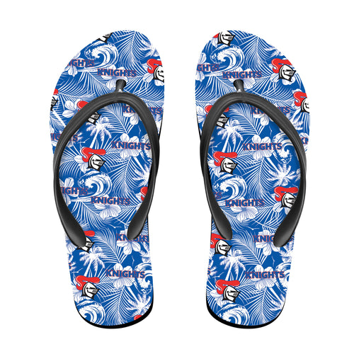 newcastle-knights-flip-flop-tropical-seamless-nrl