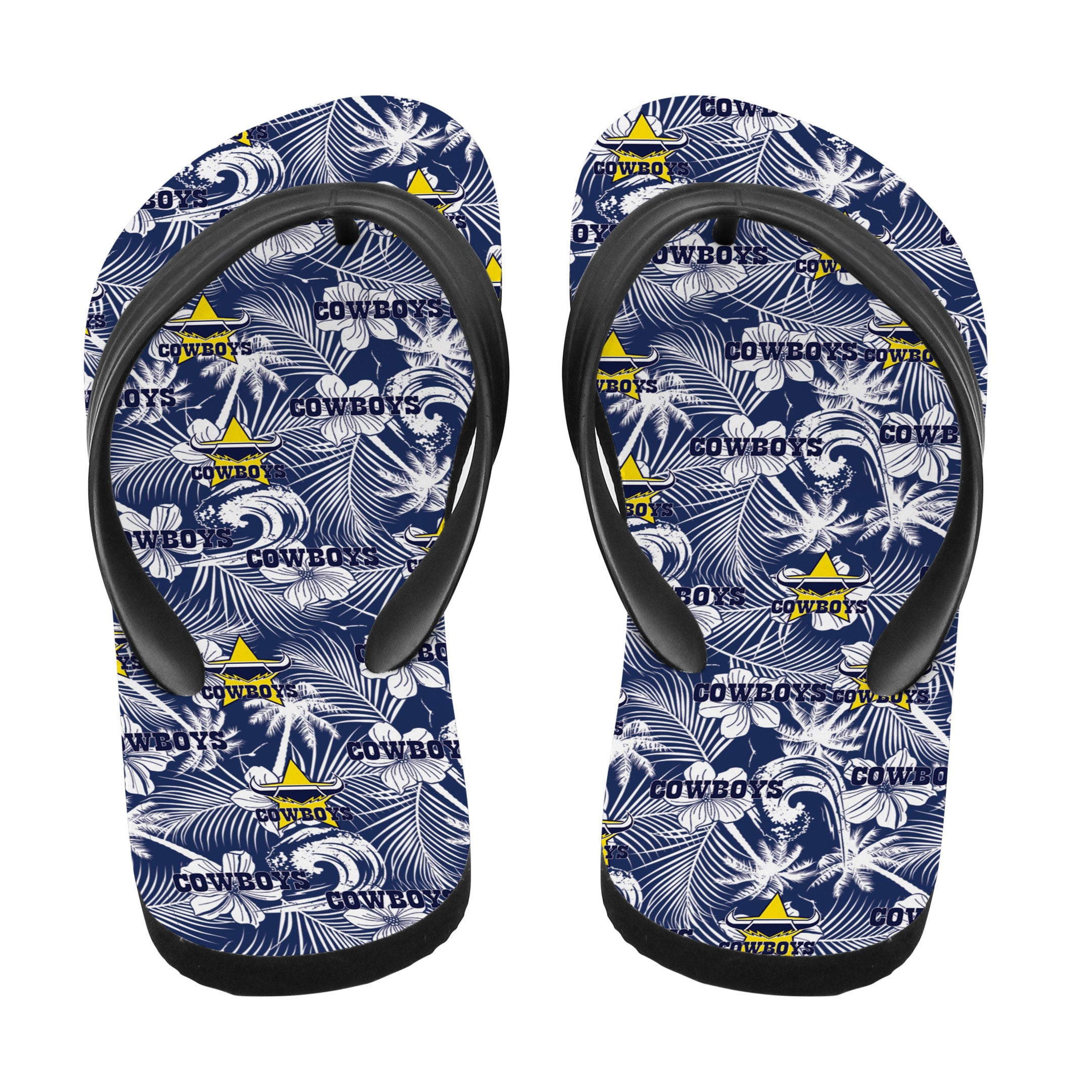 north-queensland-cowboys-flip-flop-tropical-seamless-nrl