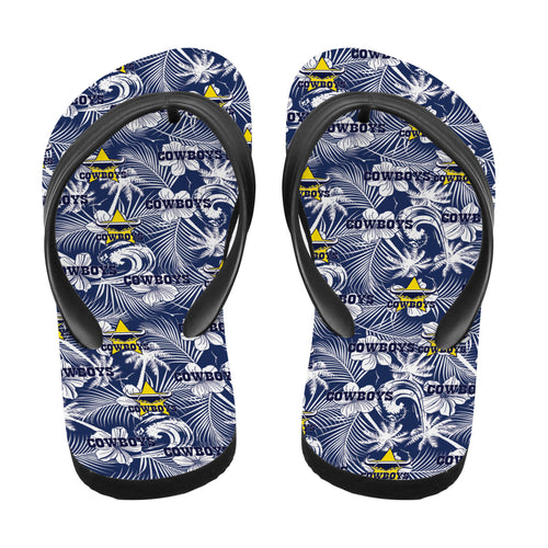 north-queensland-cowboys-flip-flop-tropical-seamless-nrl
