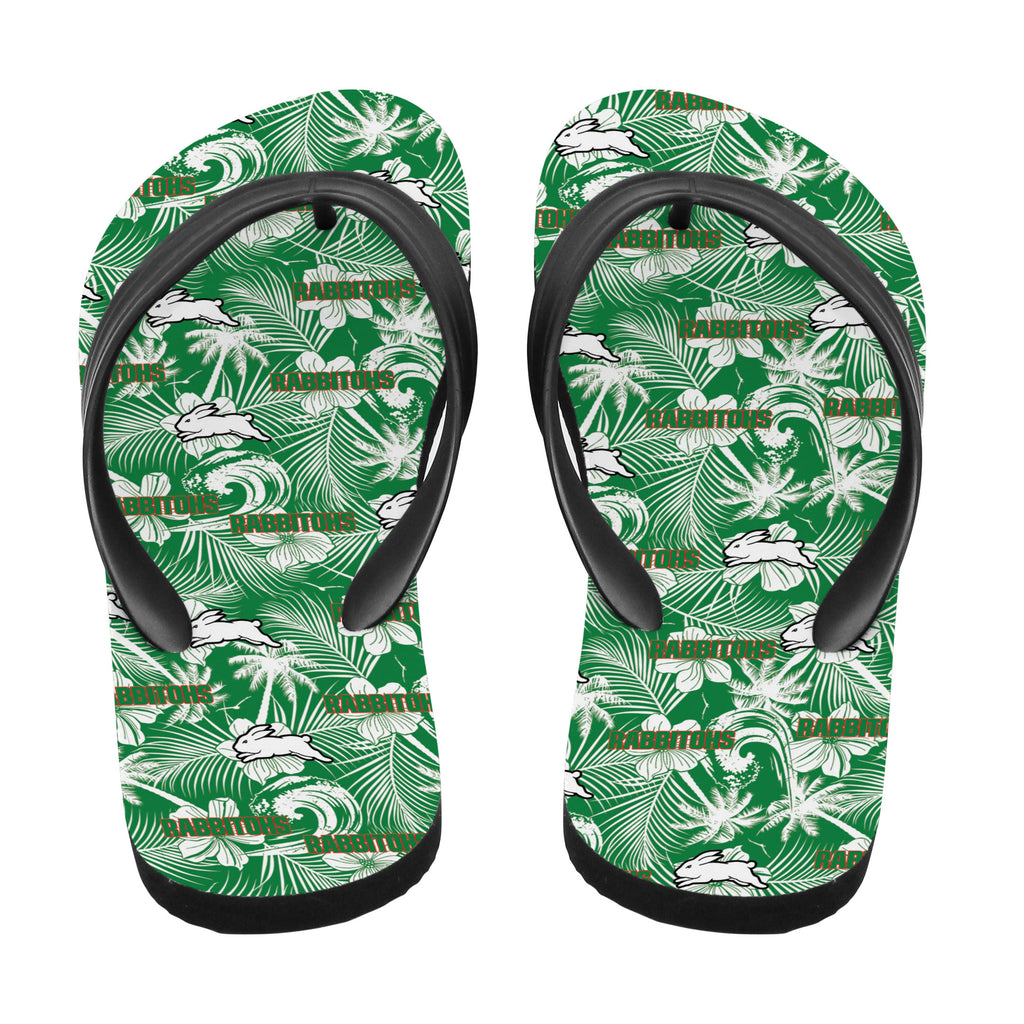 south-sydney-rabbitohs-flip-flop-tropical-seamless-nrl