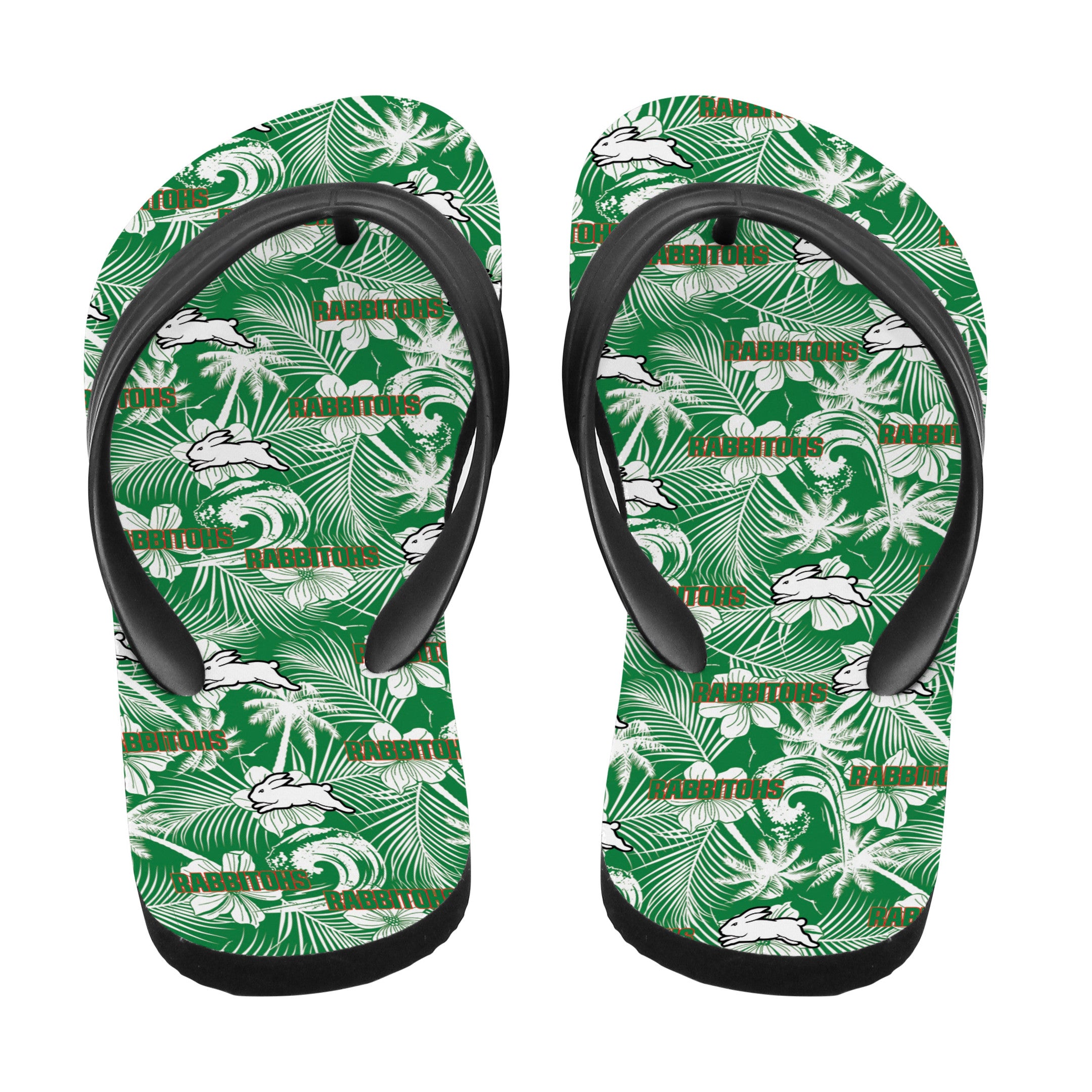 south-sydney-rabbitohs-flip-flop-tropical-seamless-nrl