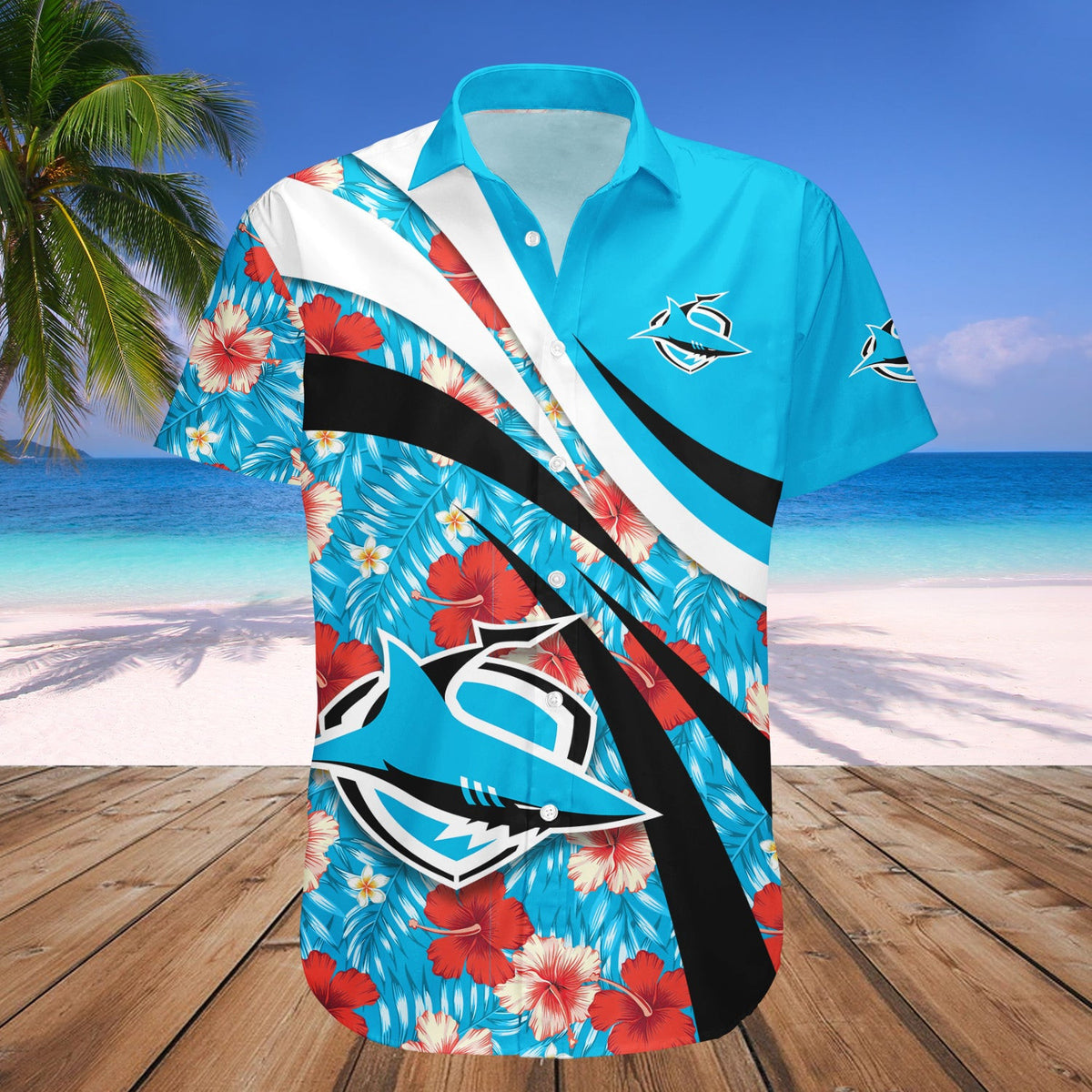 cronulla-sutherland-sharks-hawaii-shirt-hibiscus-sport-style-nrl