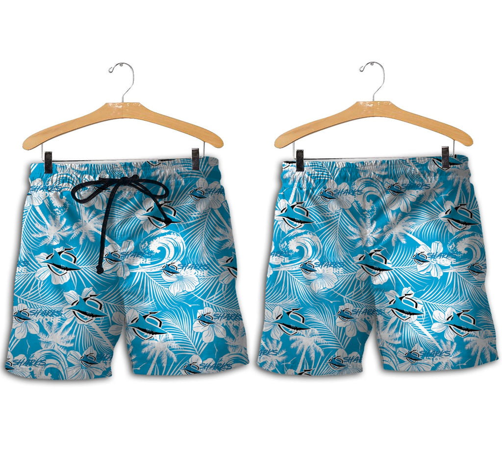cronulla-sutherland-sharks-men-shorts-tropical-seamless-nrl