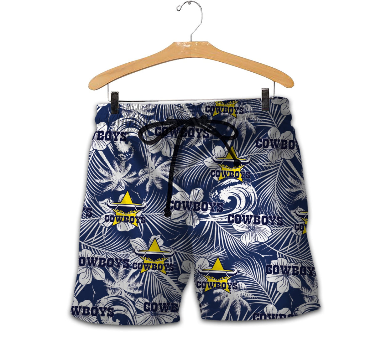 north-queensland-cowboys-men-shorts-tropical-seamless-nrl