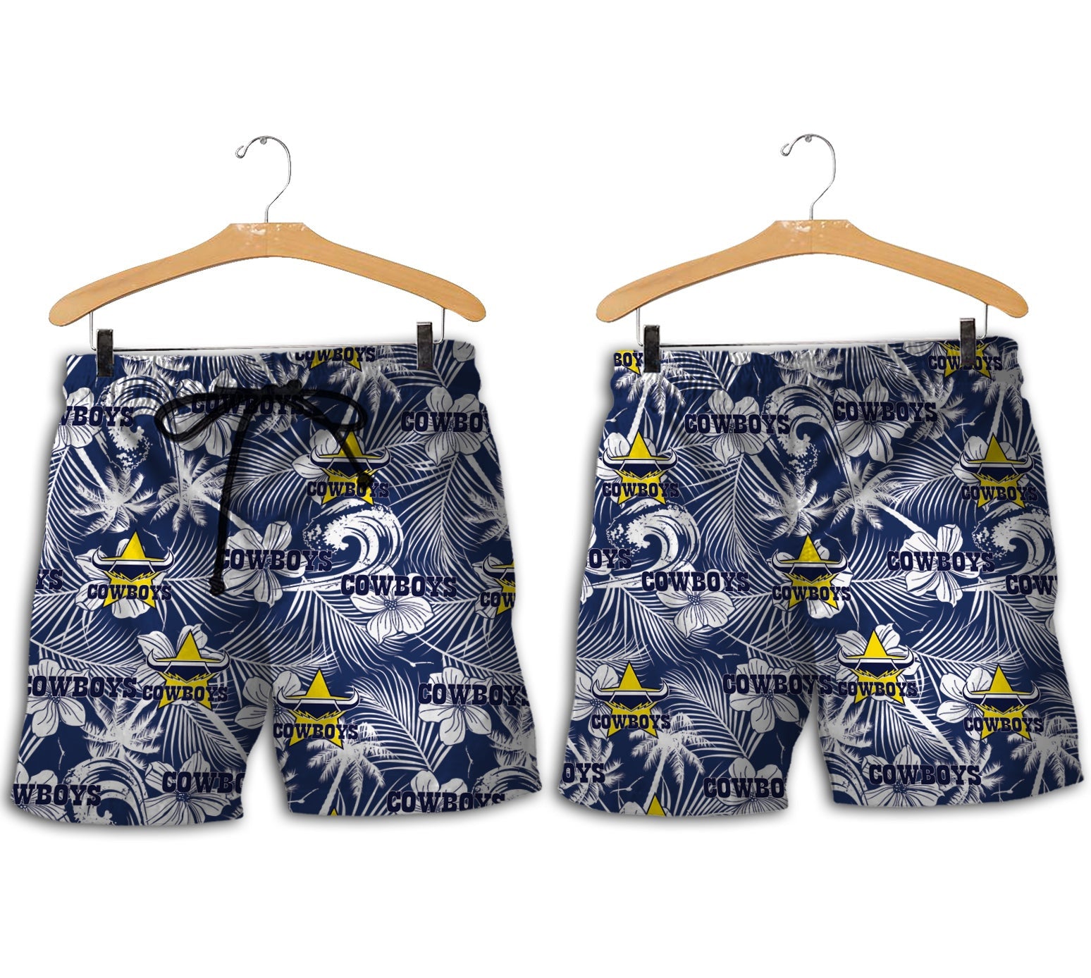north-queensland-cowboys-men-shorts-tropical-seamless-nrl