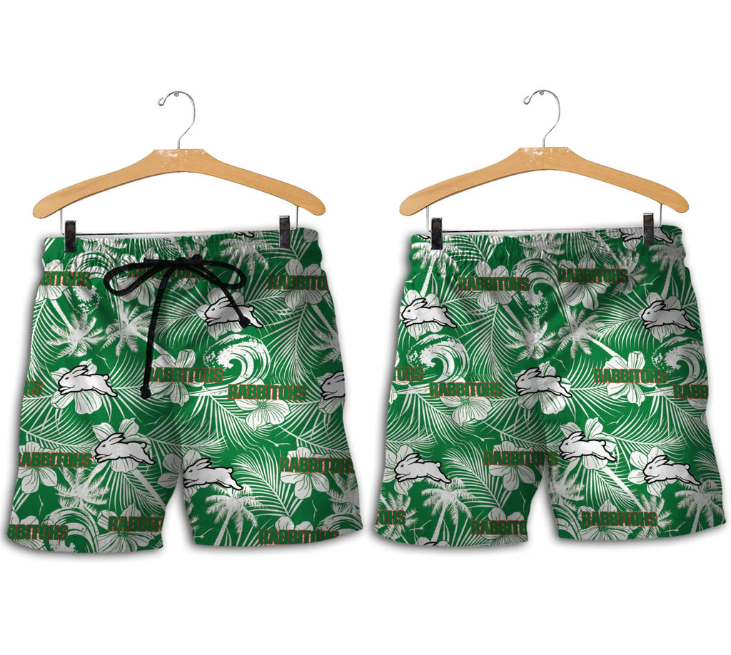 south-sydney-rabbitohs-men-shorts-tropical-seamless-nrl