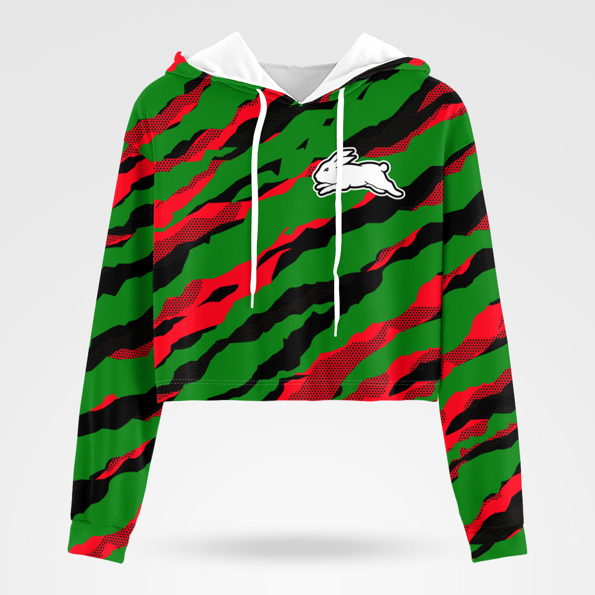 south-sydney-rabbitohs-croptop-hoodie-sport-style-keep-go-on-nrl