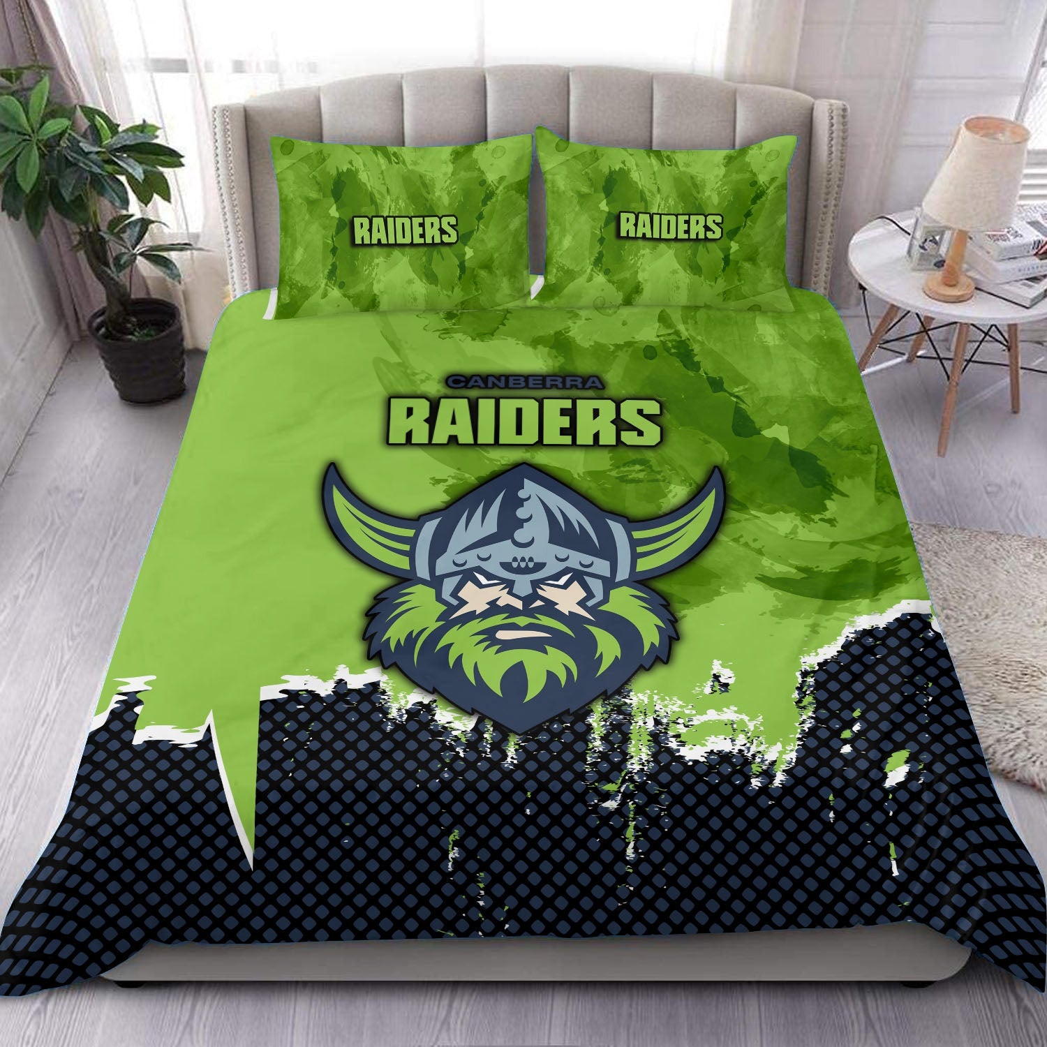 canberra-raiders-bedding-set-net-pattern-grunge-style-nrl