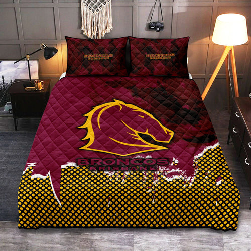 brisbane-broncos-quilt-bed-set-net-pattern-grunge-style-nrl