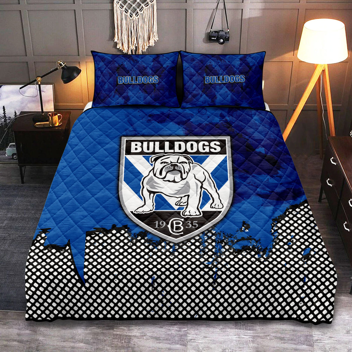canterbury-bankstown-bulldogs-quilt-bed-set-net-pattern-grunge-style-nrl