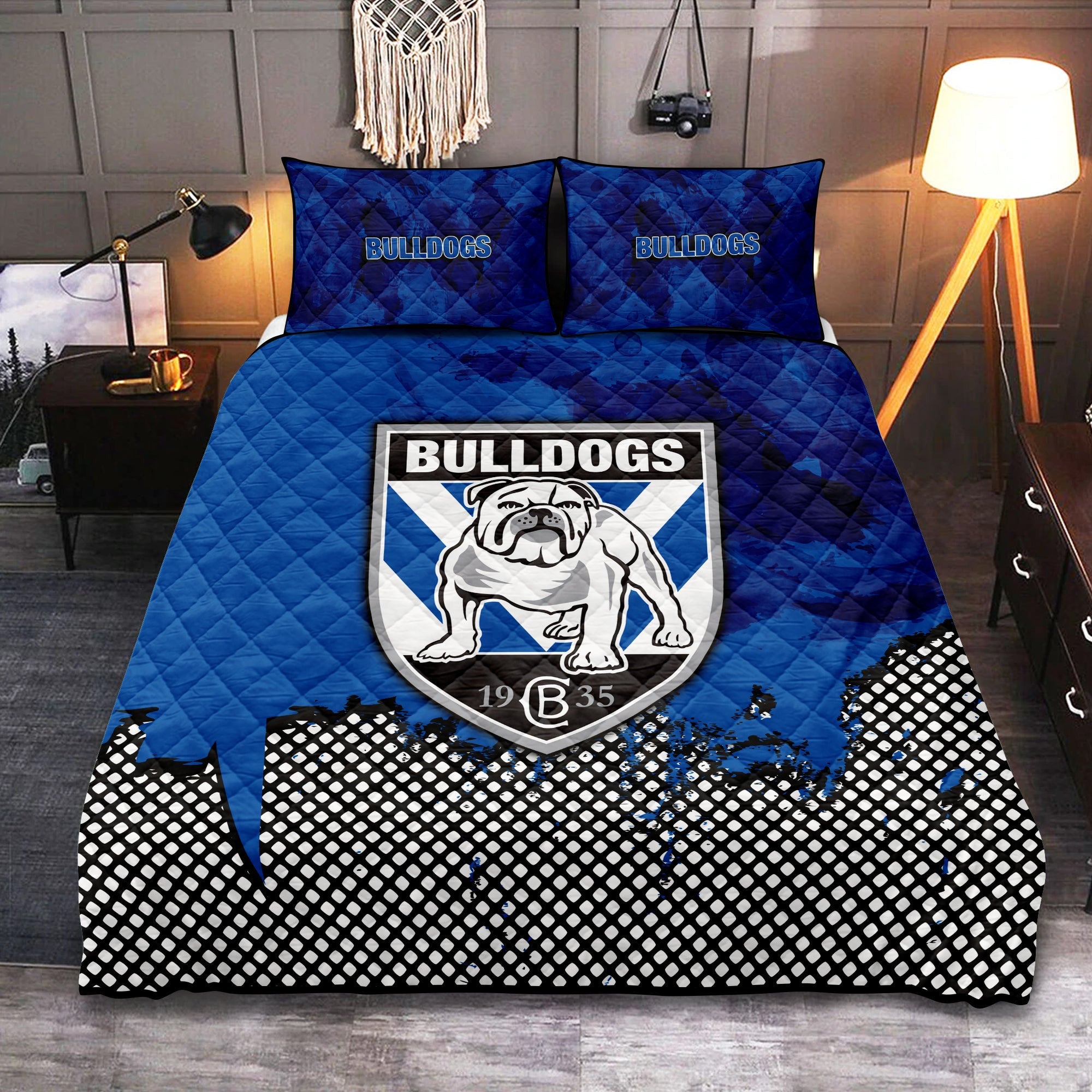 canterbury-bankstown-bulldogs-quilt-bed-set-net-pattern-grunge-style-nrl