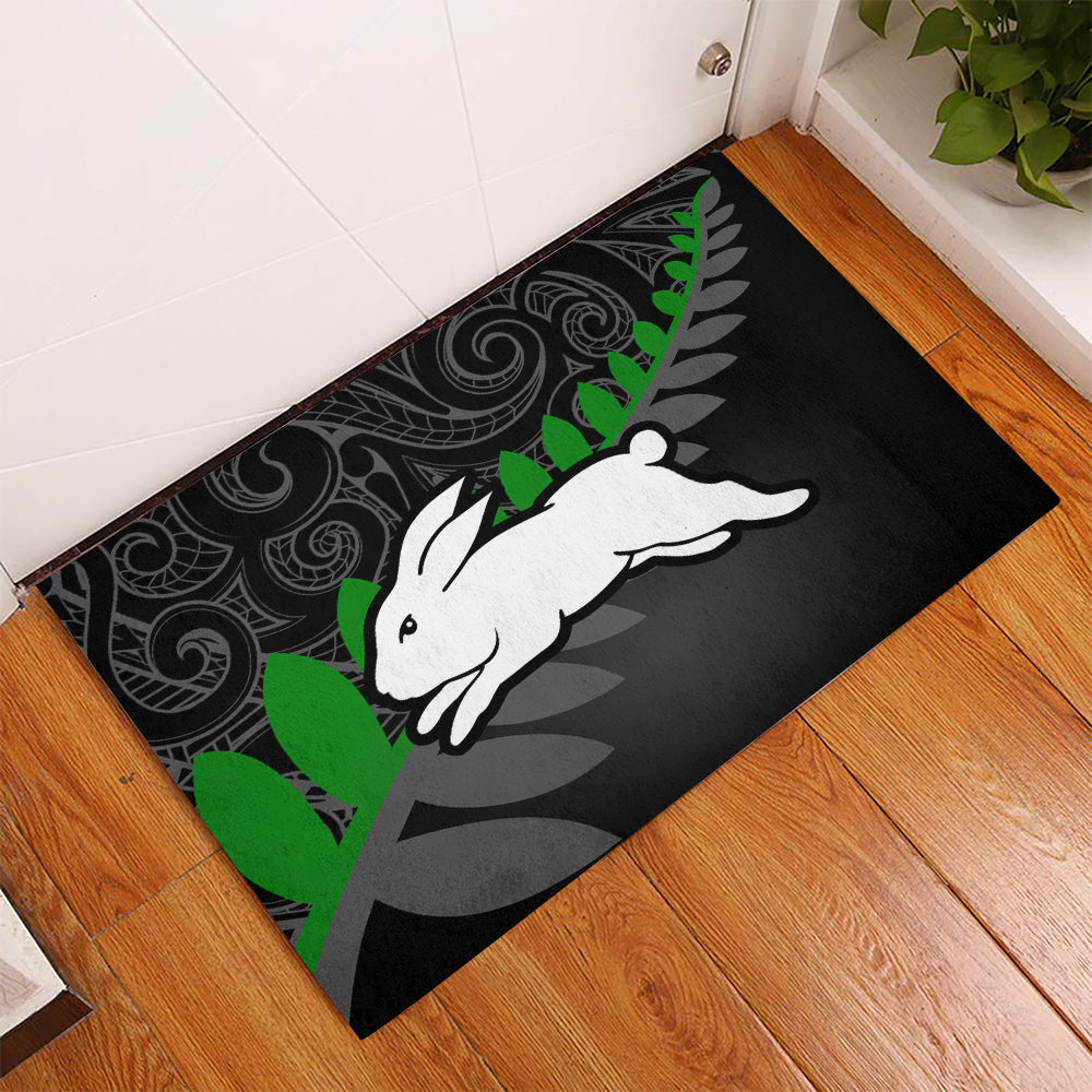 south-sydney-rabbitohs-door-mat-rugby-maori-nrl