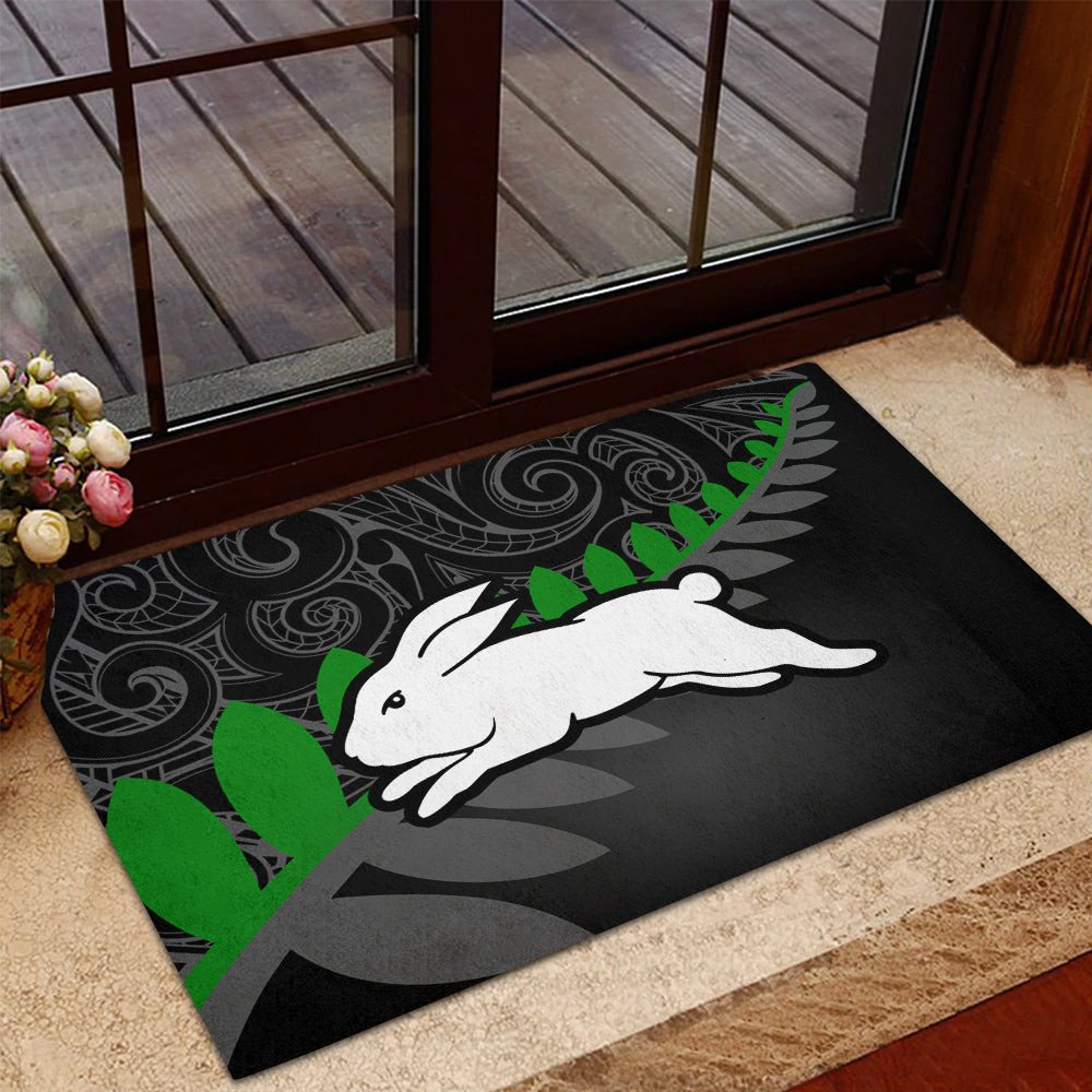 south-sydney-rabbitohs-door-mat-rugby-maori-nrl