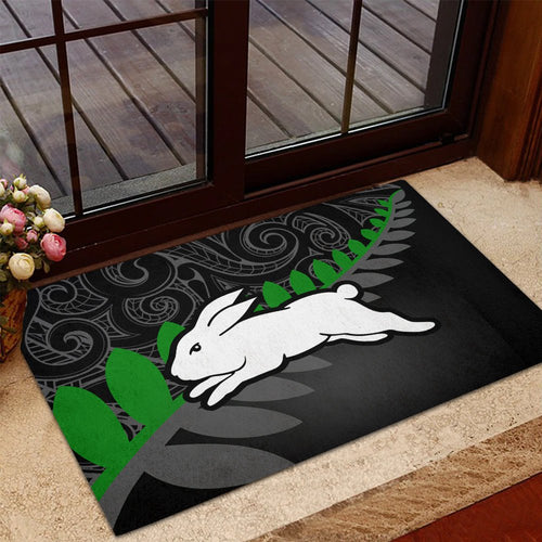 south-sydney-rabbitohs-door-mat-rugby-maori-nrl