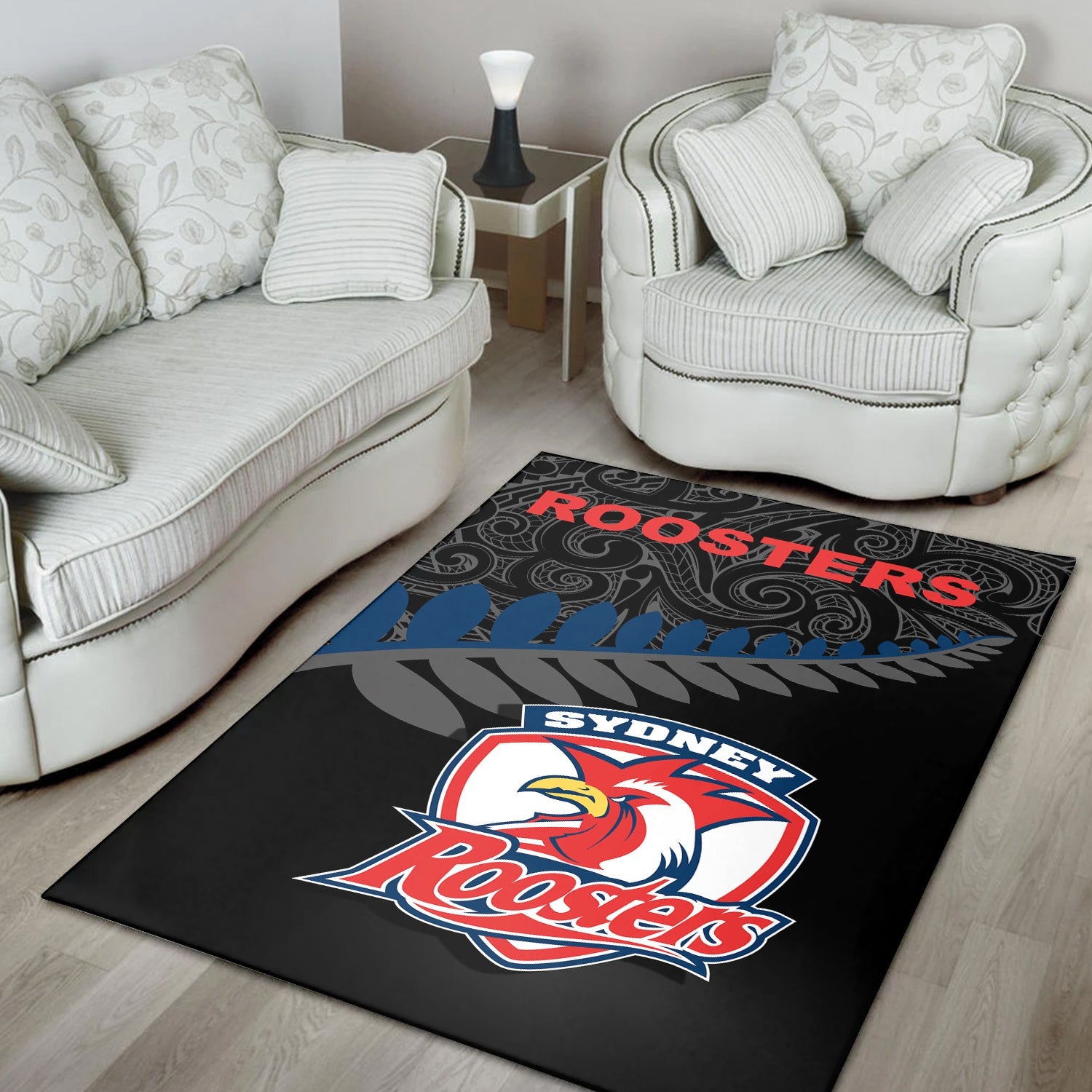 sydney-roosters-area-rug-rugby-maori-nrl