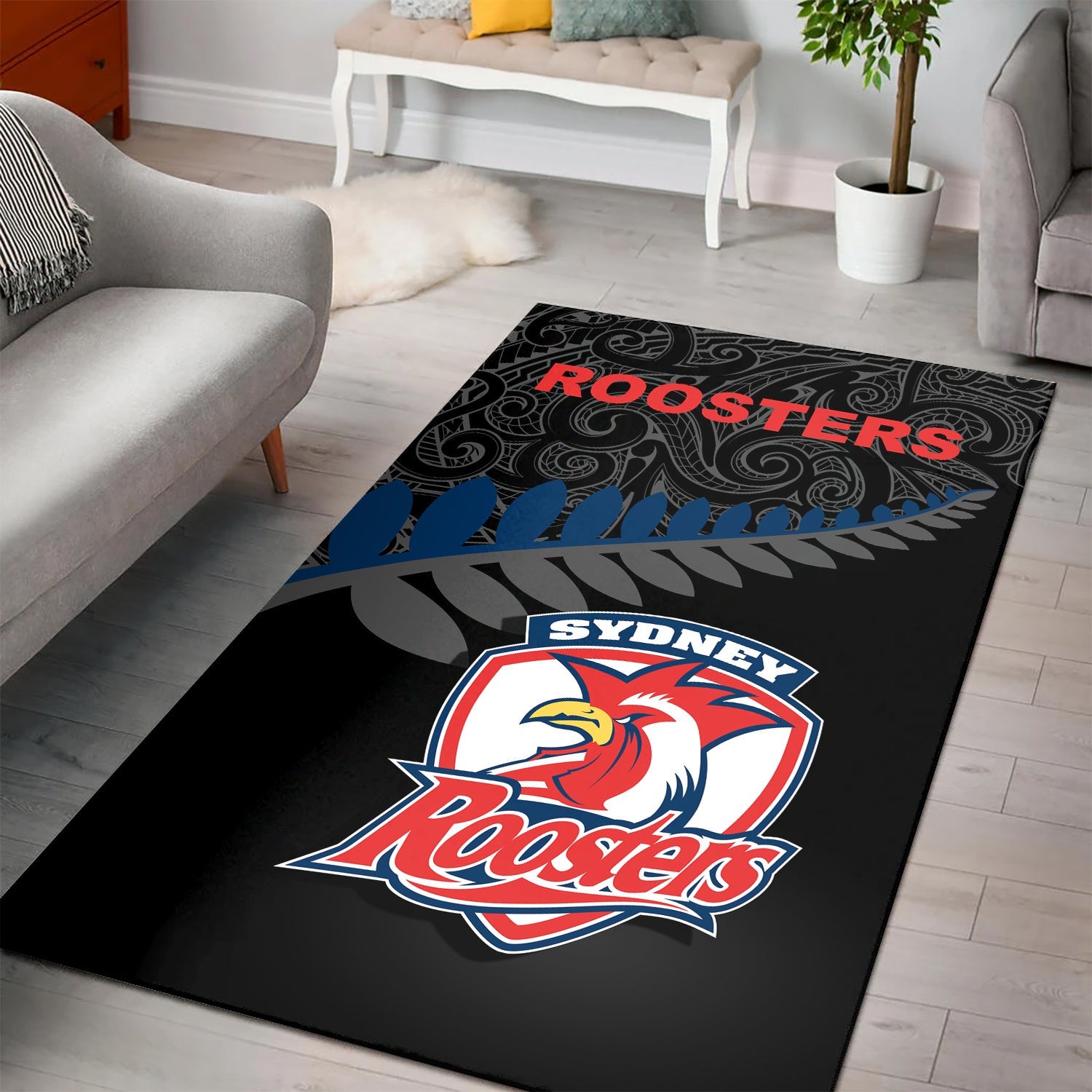 sydney-roosters-area-rug-rugby-maori-nrl