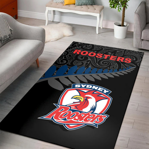 sydney-roosters-area-rug-rugby-maori-nrl