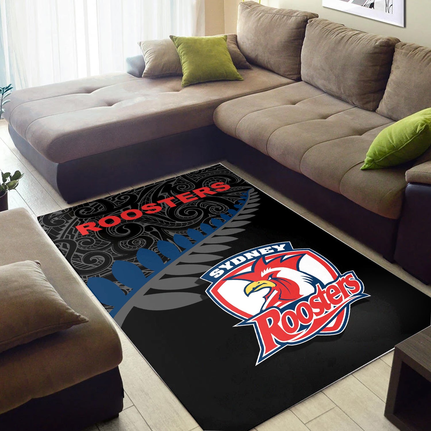 sydney-roosters-area-rug-rugby-maori-nrl