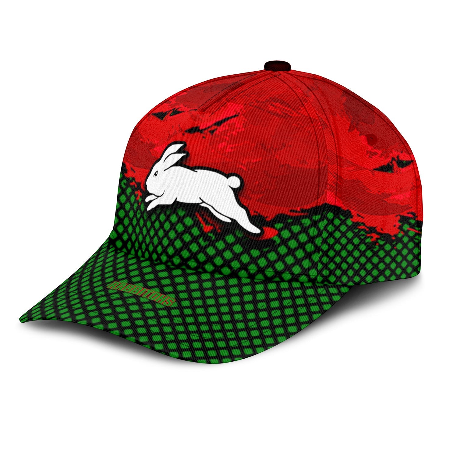 south-sydney-rabbitohs-classic-cap-net-pattern-grunge-style-nrl