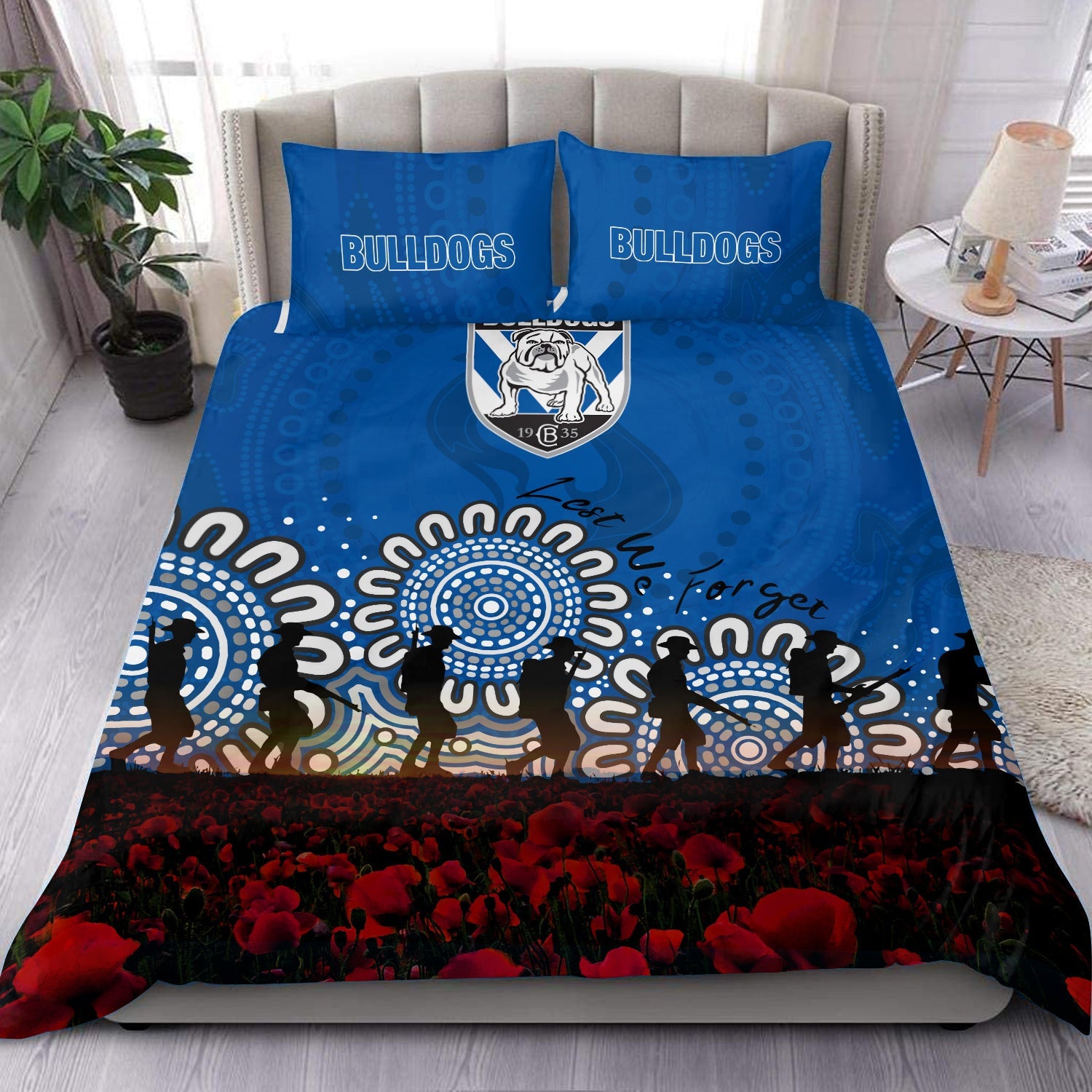 canterbury-bankstown-bulldogs-bedding-set-aboriginal-rugby-anzac-day-poppy-with-soldiers-nrl