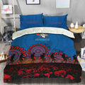 newcastle-knights-bedding-set-aboriginal-rugby-anzac-day-poppy-with-soldiers-nrl