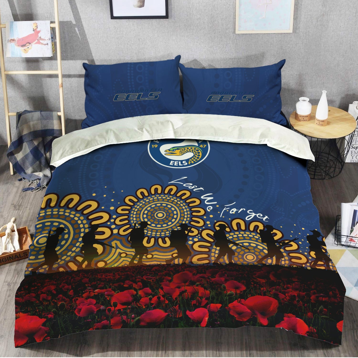 parramatta-eels-bedding-set-aboriginal-rugby-anzac-day-poppy-with-soldiers-nrl