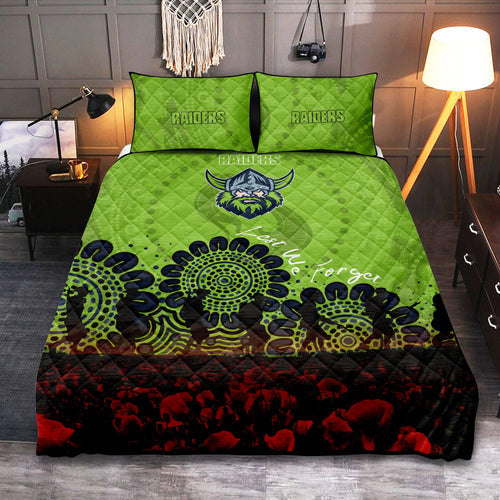 canberra-raiders-quilt-bed-set-aboriginal-rugby-anzac-day-poppy-with-soldiers-nrl