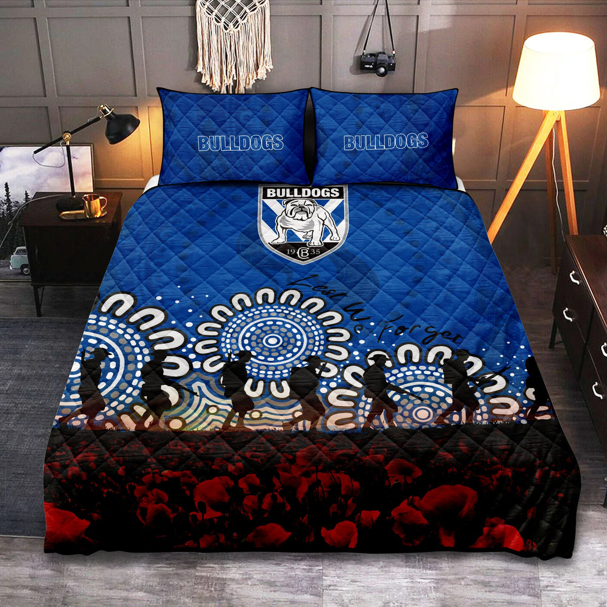 canterbury-bankstown-bulldogs-quilt-bed-set-aboriginal-rugby-anzac-day-poppy-with-soldiers-nrl