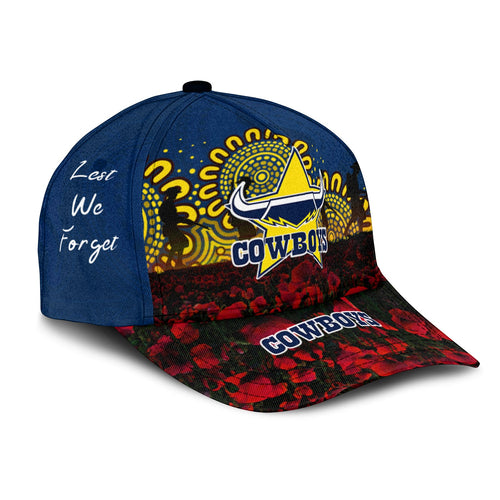north-queensland-cowboys-cap-aboriginal-rugby-anzac-day-poppy-with-soldiers-nrl