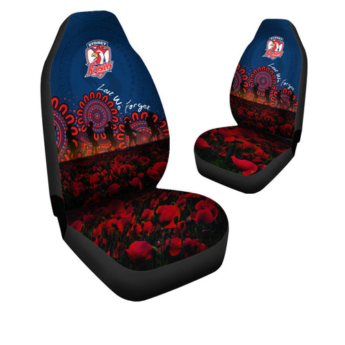 sydney-roosters-car-seat-covers-aboriginal-rugby-anzac-day-poppy-with-soldiers-nrl