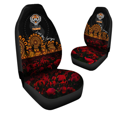 wests-tigers-car-seat-covers-aboriginal-rugby-anzac-day-poppy-with-soldiers-nrl