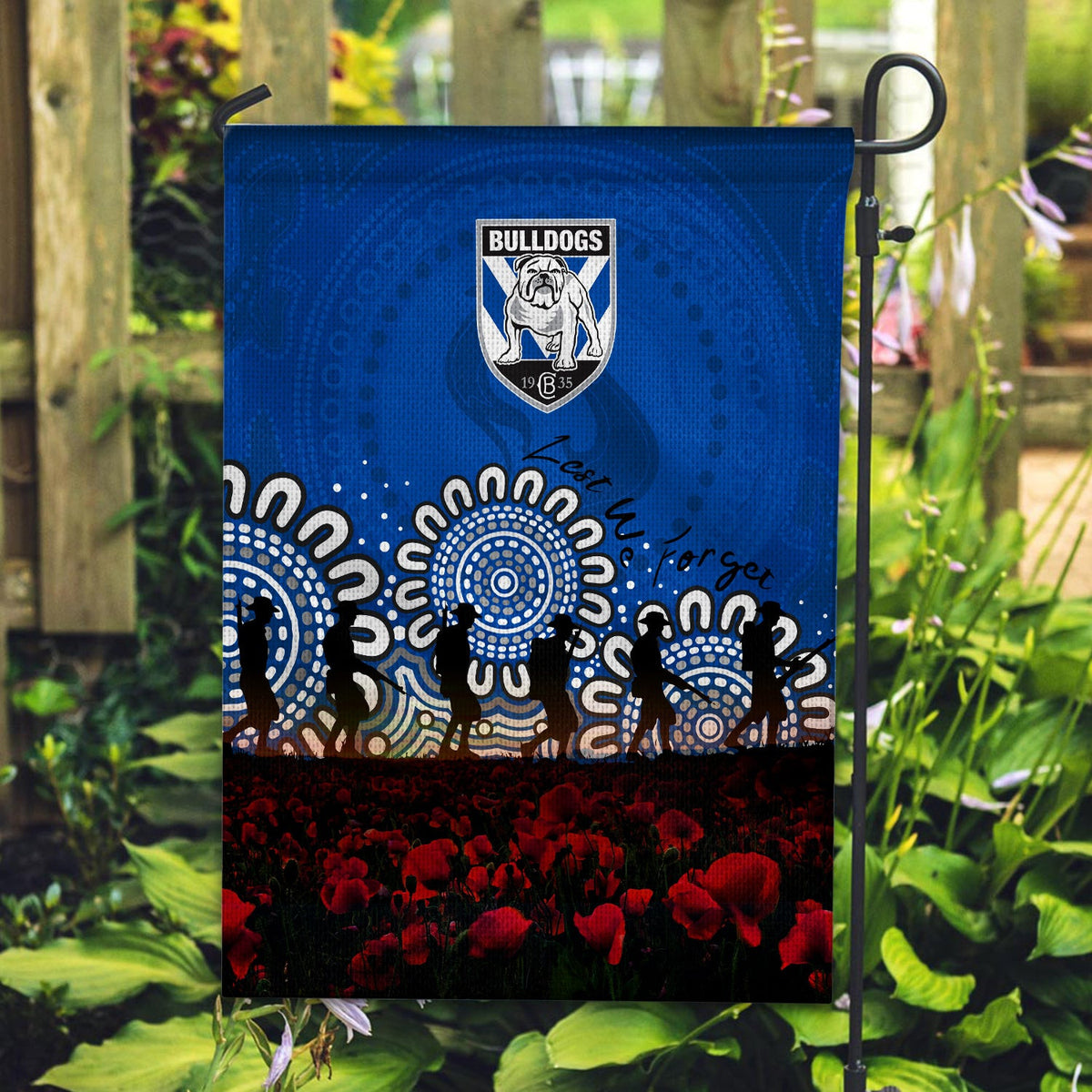 canterbury-bankstown-bulldogs-flags-aboriginal-rugby-anzac-day-poppy-with-soldiers-nrl