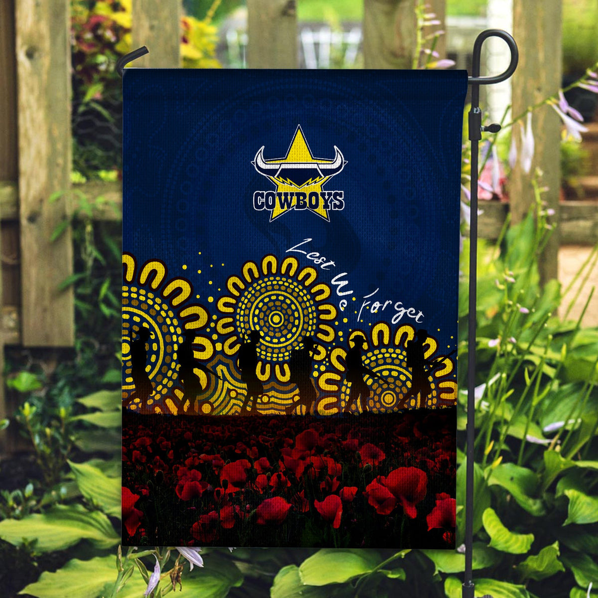 north-queensland-cowboys-flags-aboriginal-rugby-anzac-day-poppy-with-soldiers-nrl