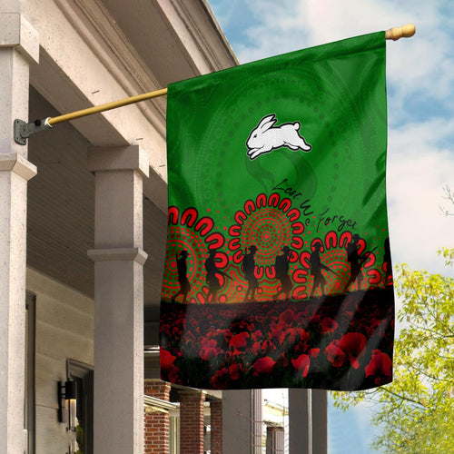 south-sydney-rabbitohs-flags-aboriginal-rugby-anzac-day-poppy-with-soldiers-nrl