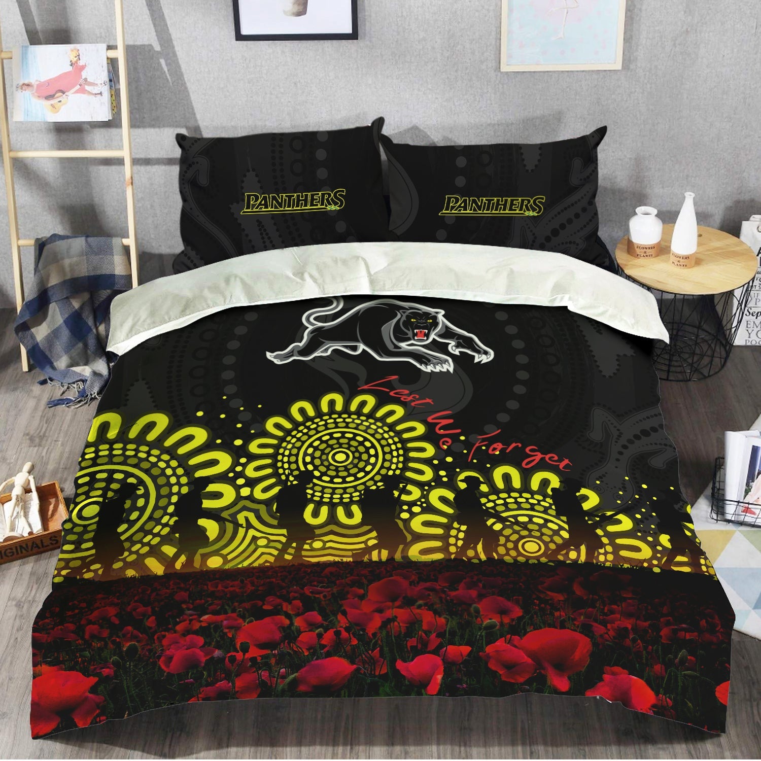 penrith-panthers-bedding-set-aboriginal-rugby-anzac-day-poppy-with-soldiers-nrl