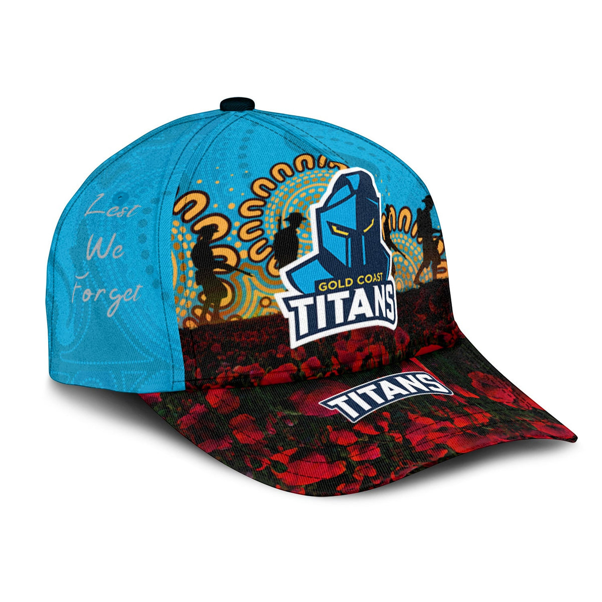 gold-coast-titans-cap-aboriginal-rugby-anzac-day-poppy-with-soldiers-nrl